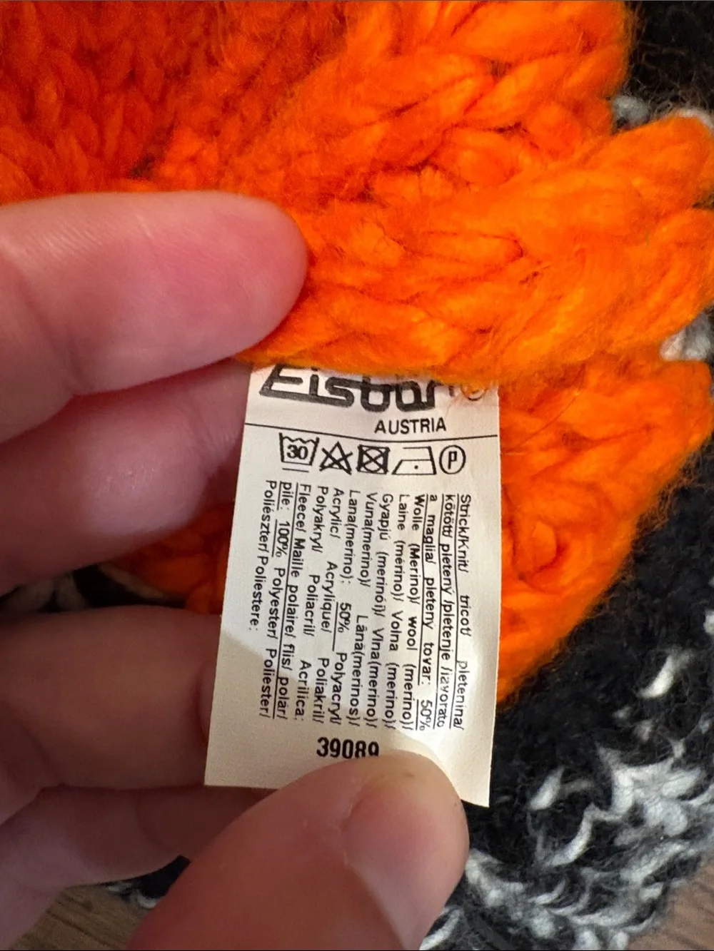 Eisbar Orange & Black Knit Beanie - Vail Valley / Audi Birds of Prey